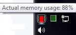 MemoryUsage MemoryUsage in der Taskbar von Windows 7