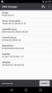 DNS Changer app