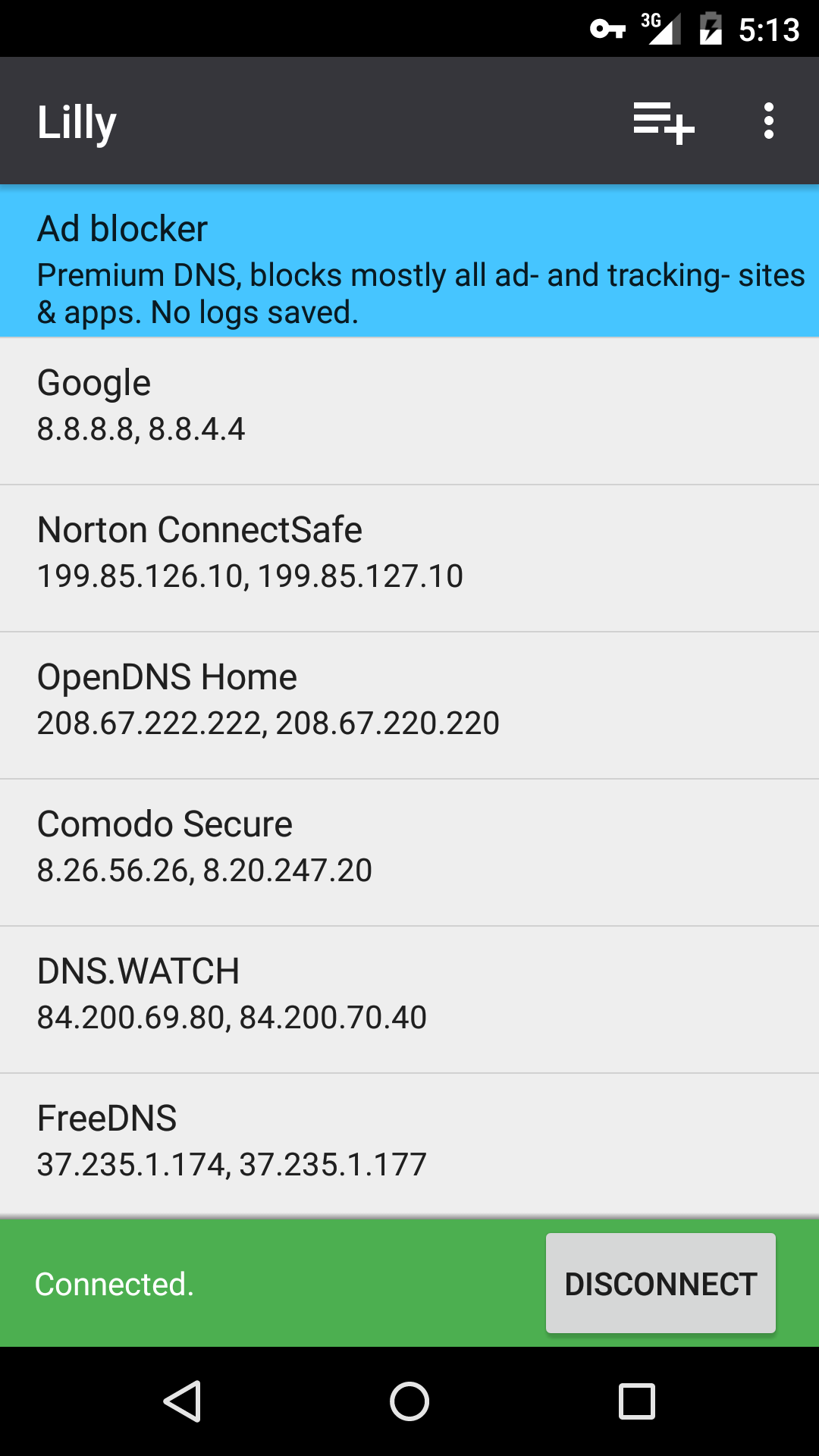 android lst server